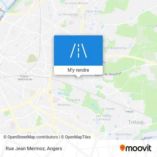 Rue Jean Mermoz plan