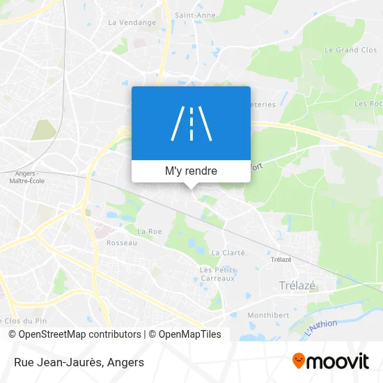 Rue Jean-Jaurès plan