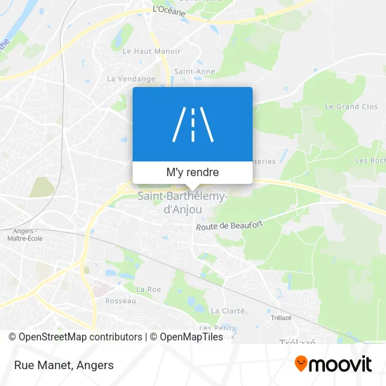 Rue Manet plan