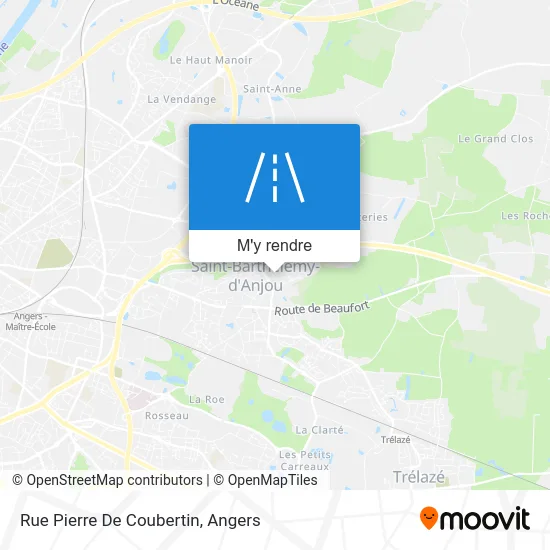 Rue Pierre De Coubertin plan