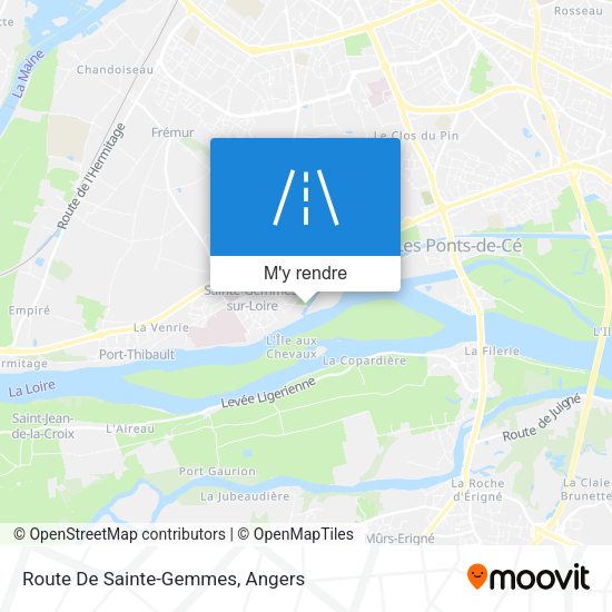 Route De Sainte-Gemmes plan