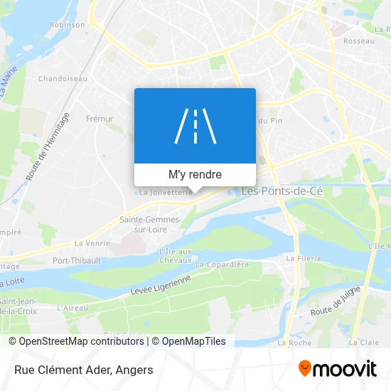 Rue Clément Ader plan