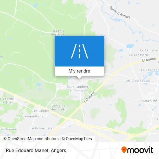 Rue Édouard Manet plan