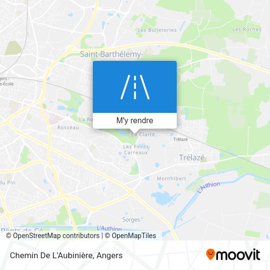 Chemin De L'Aubinière plan