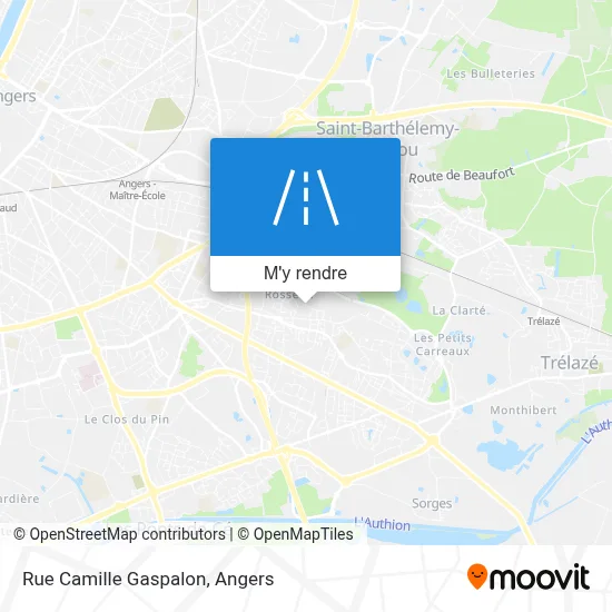 Rue Camille Gaspalon plan