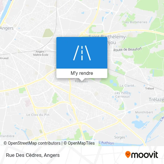 Rue Des Cèdres plan