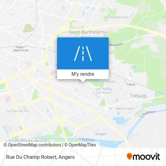 Rue Du Champ Robert plan