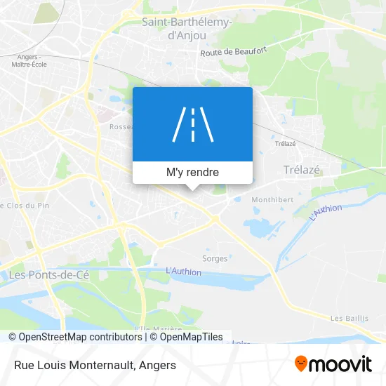 Rue Louis Monternault plan