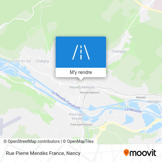 Rue Pierre Mendès France plan