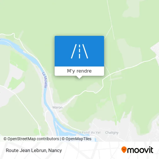 Route Jean Lebrun plan