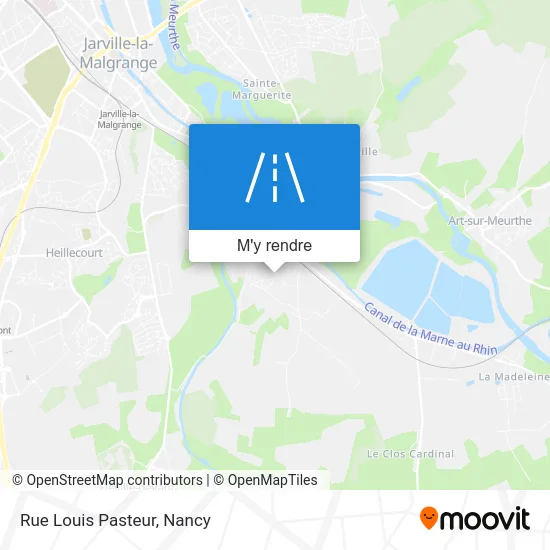 Rue Louis Pasteur plan