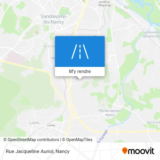 Rue Jacqueline Auriol plan