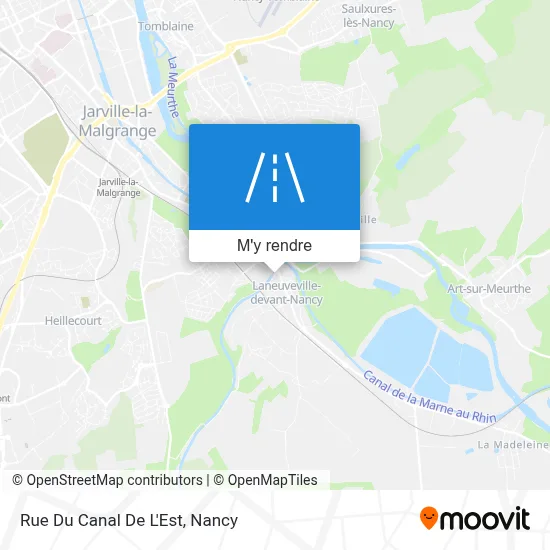 Rue Du Canal De L'Est plan