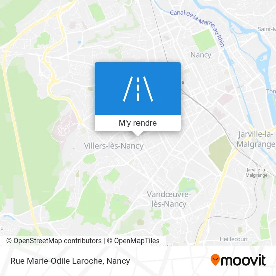 Rue Marie-Odile Laroche plan