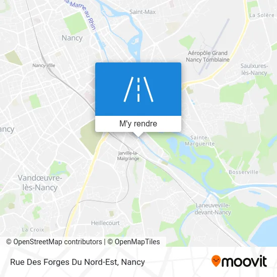 Rue Des Forges Du Nord-Est plan