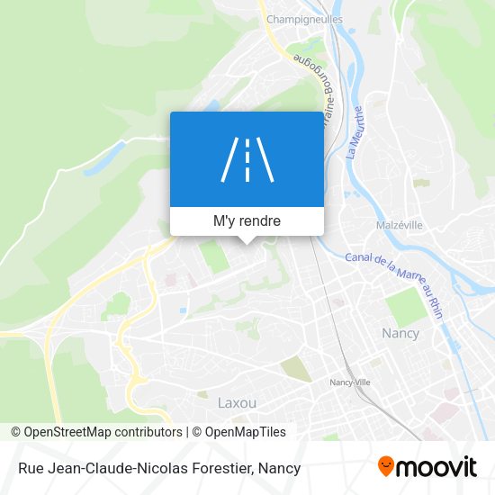 Rue Jean-Claude-Nicolas Forestier plan