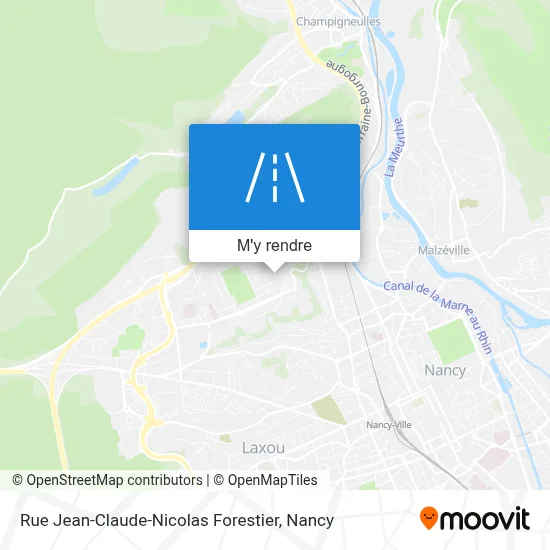 Rue Jean-Claude-Nicolas Forestier plan