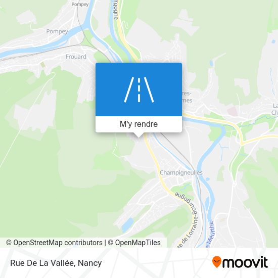 Rue De La Vallée plan