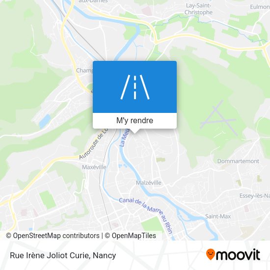 Rue Irène Joliot Curie plan