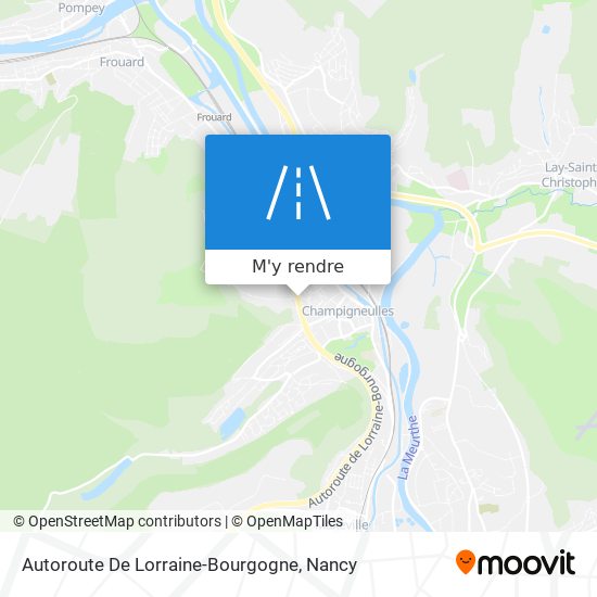 Autoroute De Lorraine-Bourgogne plan