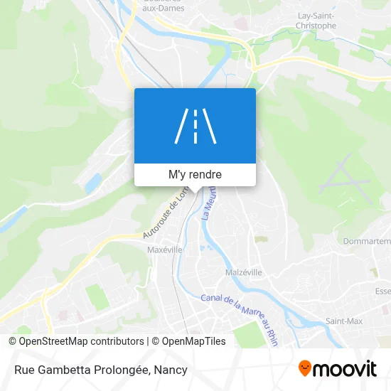 Rue Gambetta Prolongée plan