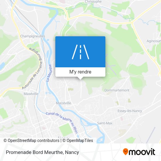 Promenade Bord Meurthe plan