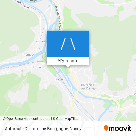 Autoroute De Lorraine-Bourgogne plan