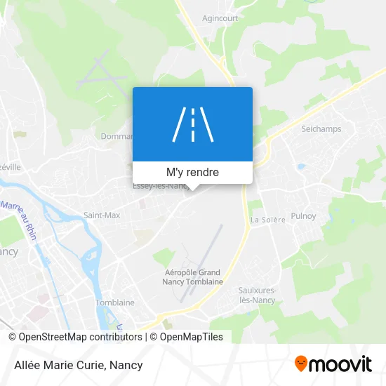 Allée Marie Curie plan