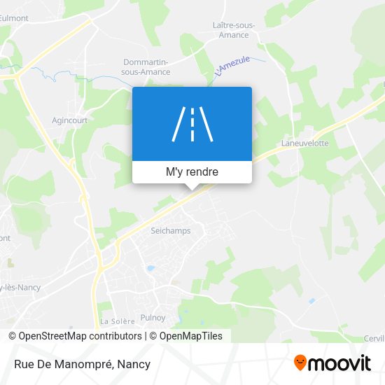 Rue De Manompré plan