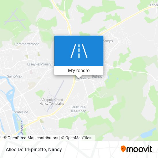 Allée De L'Épinette plan