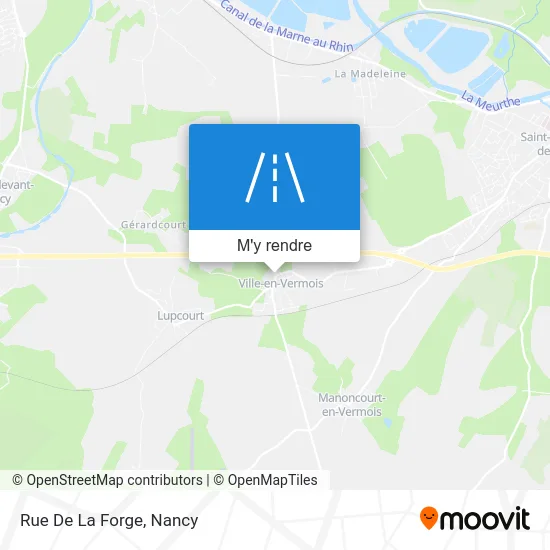 Rue De La Forge plan