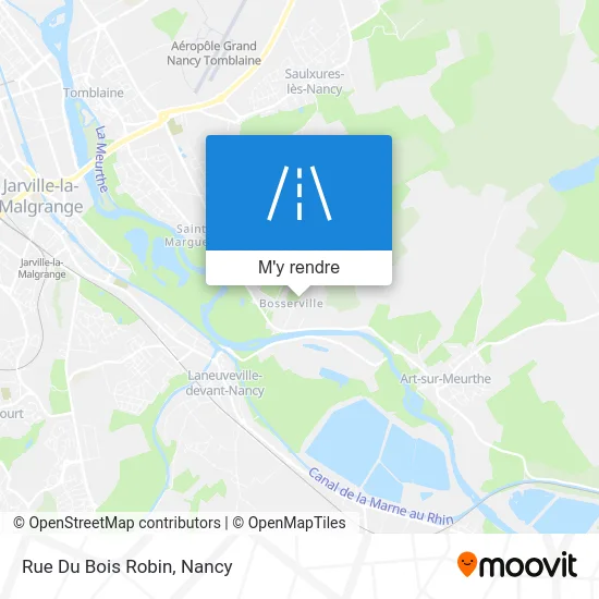 Rue Du Bois Robin plan