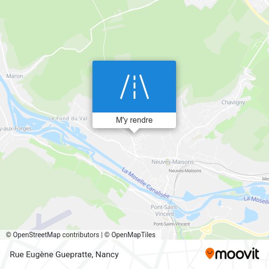 Rue Eugène Guepratte plan