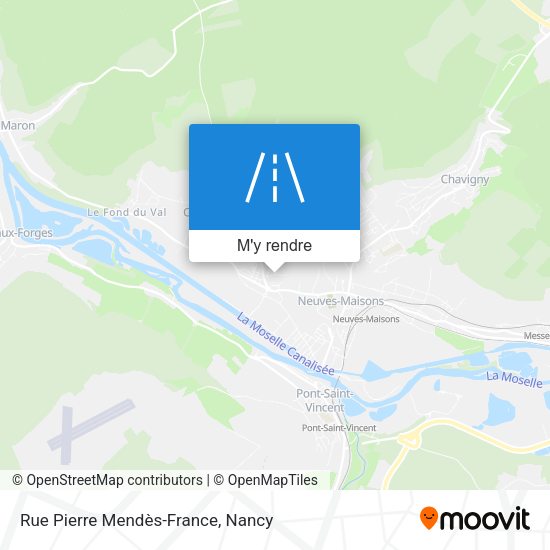 Rue Pierre Mendès-France plan