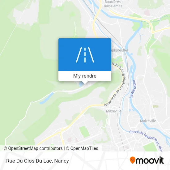 Rue Du Clos Du Lac plan