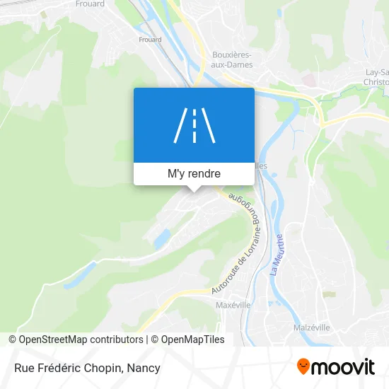 Rue Frédéric Chopin plan