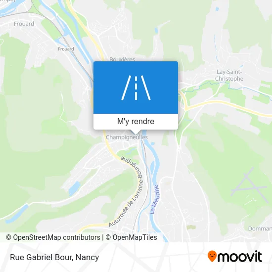 Rue Gabriel Bour plan