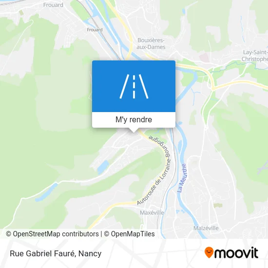 Rue Gabriel Fauré plan