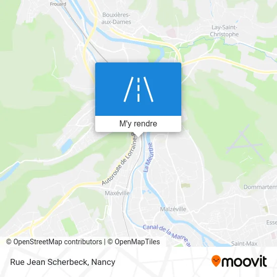 Rue Jean Scherbeck plan