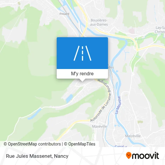Rue Jules Massenet plan