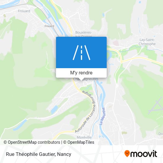 Rue Théophile Gautier plan