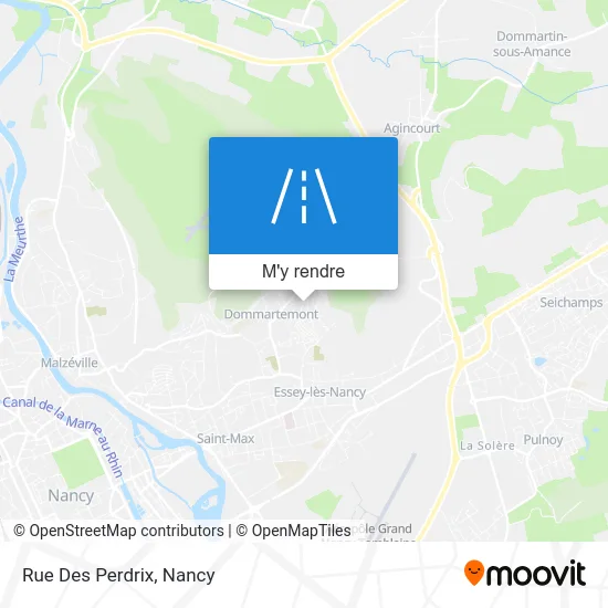 Rue Des Perdrix plan