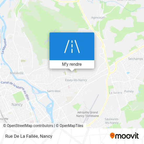 Rue De La Fallée plan