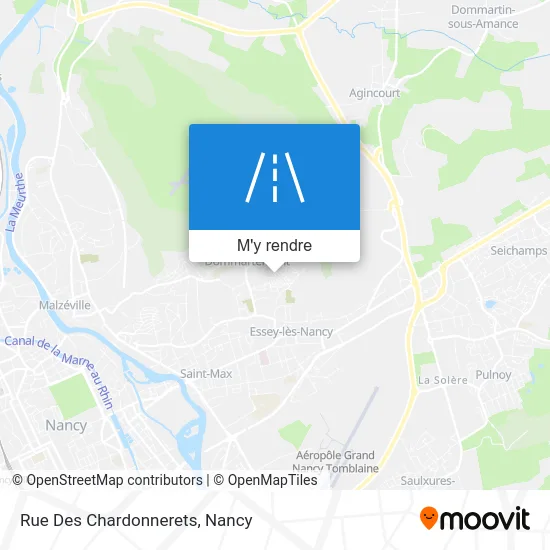 Rue Des Chardonnerets plan