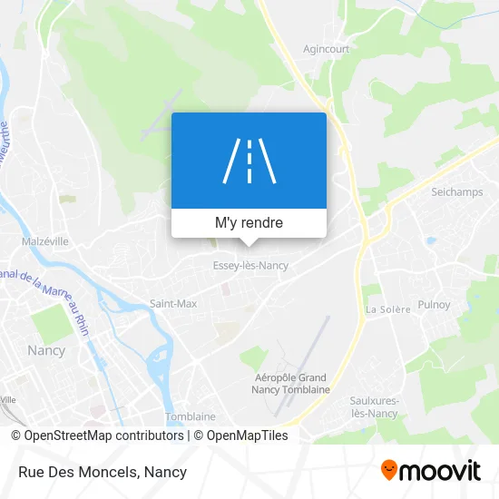 Rue Des Moncels plan