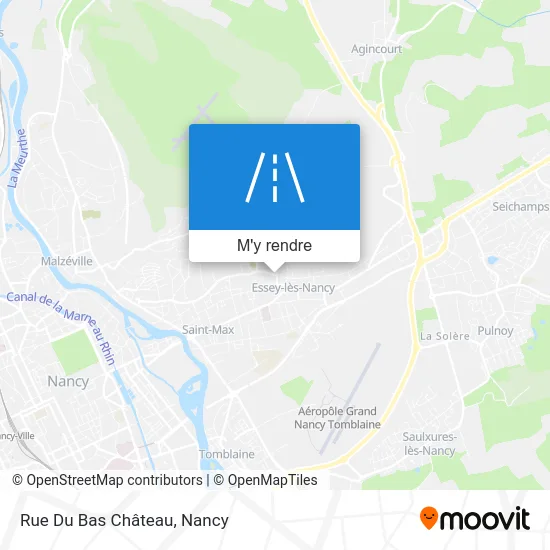 Rue Du Bas Château plan