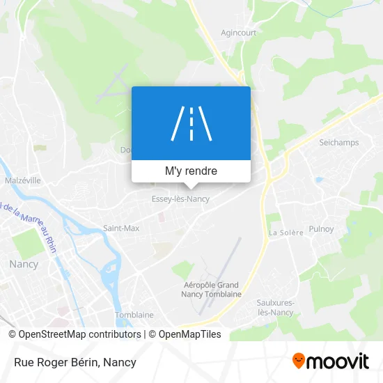 Rue Roger Bérin plan