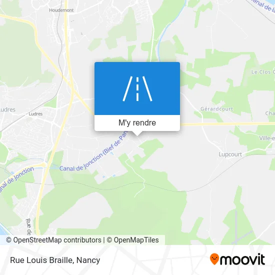 Rue Louis Braille plan