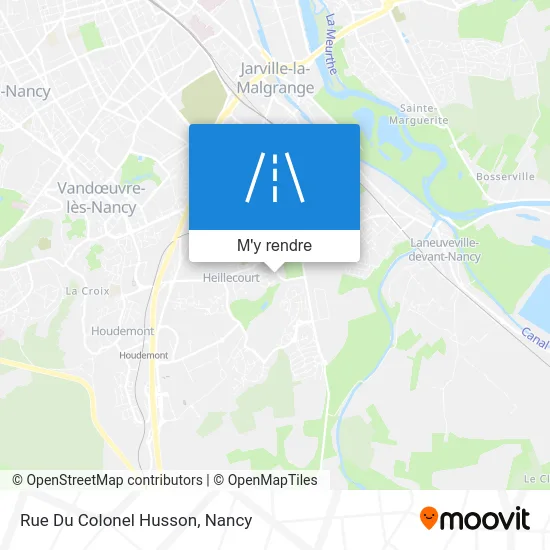 Rue Du Colonel Husson plan