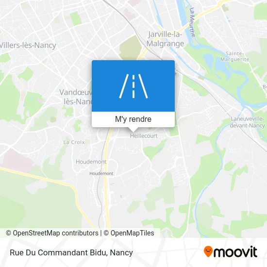 Rue Du Commandant Bidu plan